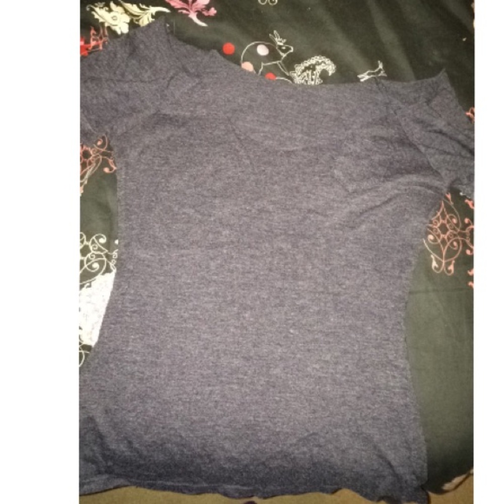 Blue-Grey Home-Cut Top